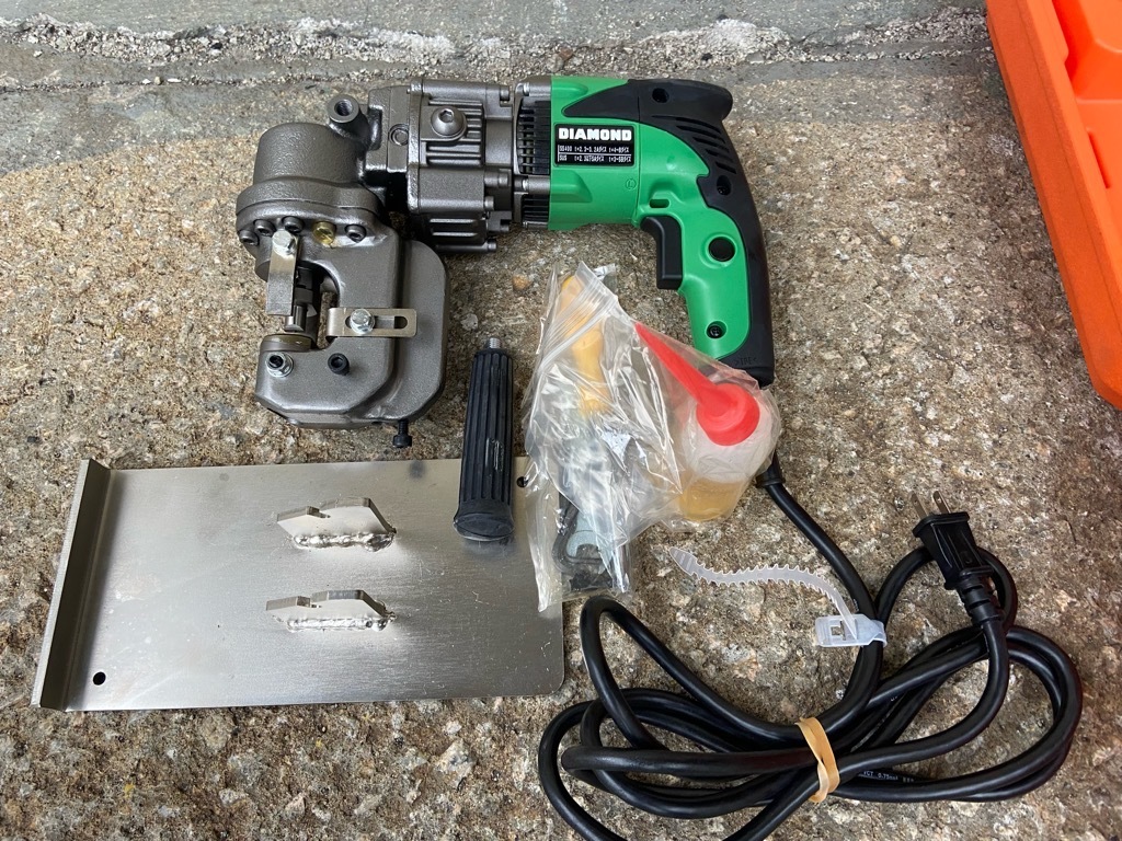 未使用品☆IKK☆DIAMOND☆油圧パンチャー☆EP-1506L☆100V☆最大板厚☆6mm☆鉄☆ステンレス☆丸穴☆長穴☆ポンチ☆ダイス☆工具☆ツール☆ DIAMOND 油圧パンチャー EP1506S