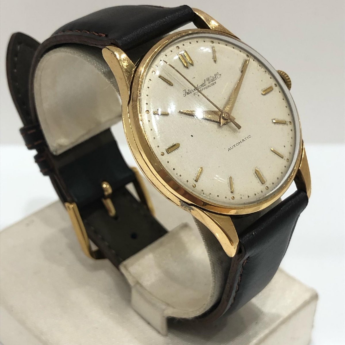 アイダブリューシー シャフハウゼン IWC 自動巻き 腕時計 K18 750 3針