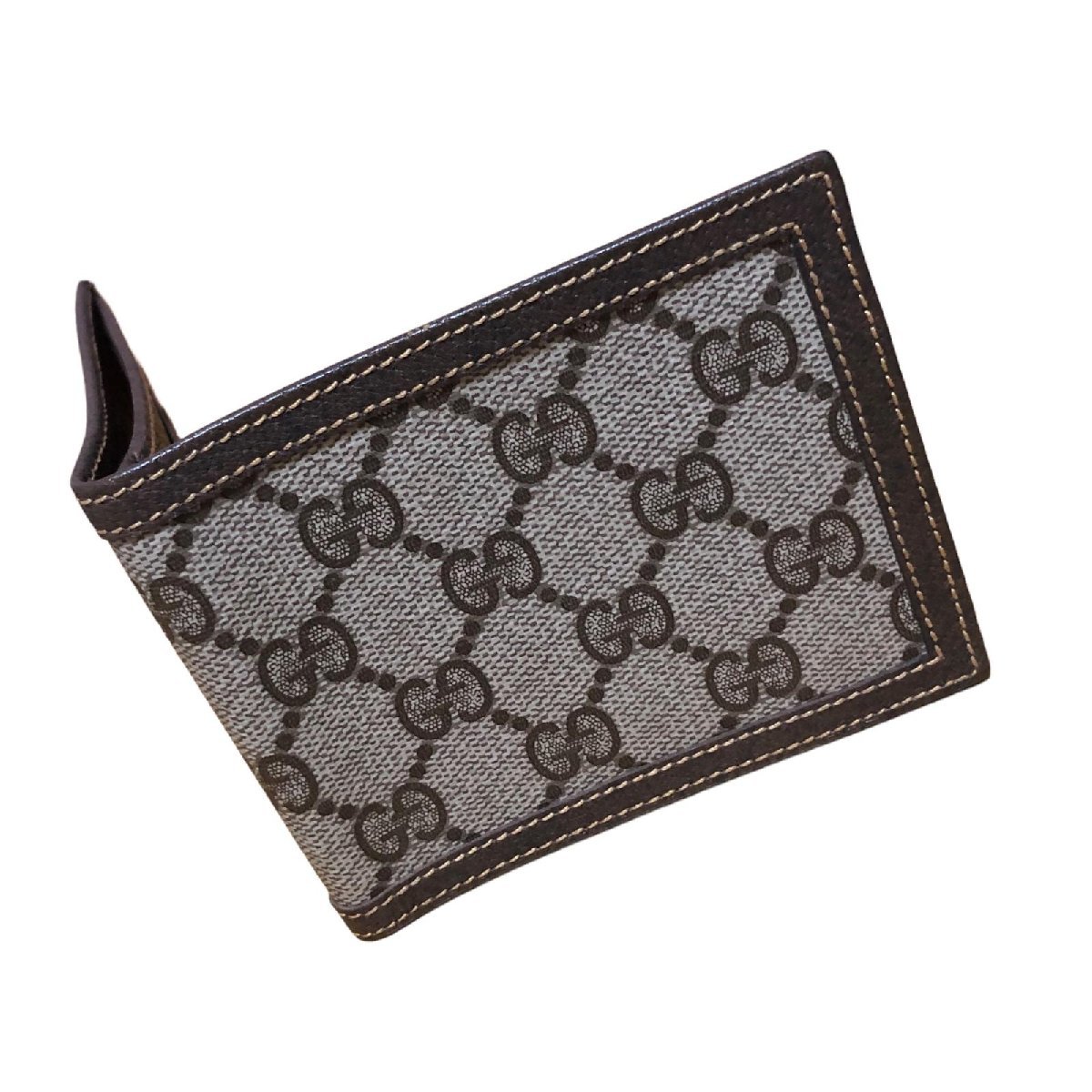 GUCCI グッチ GGキャンバス 二つ折り財布 3点セット ブラウン系 034・416・0458