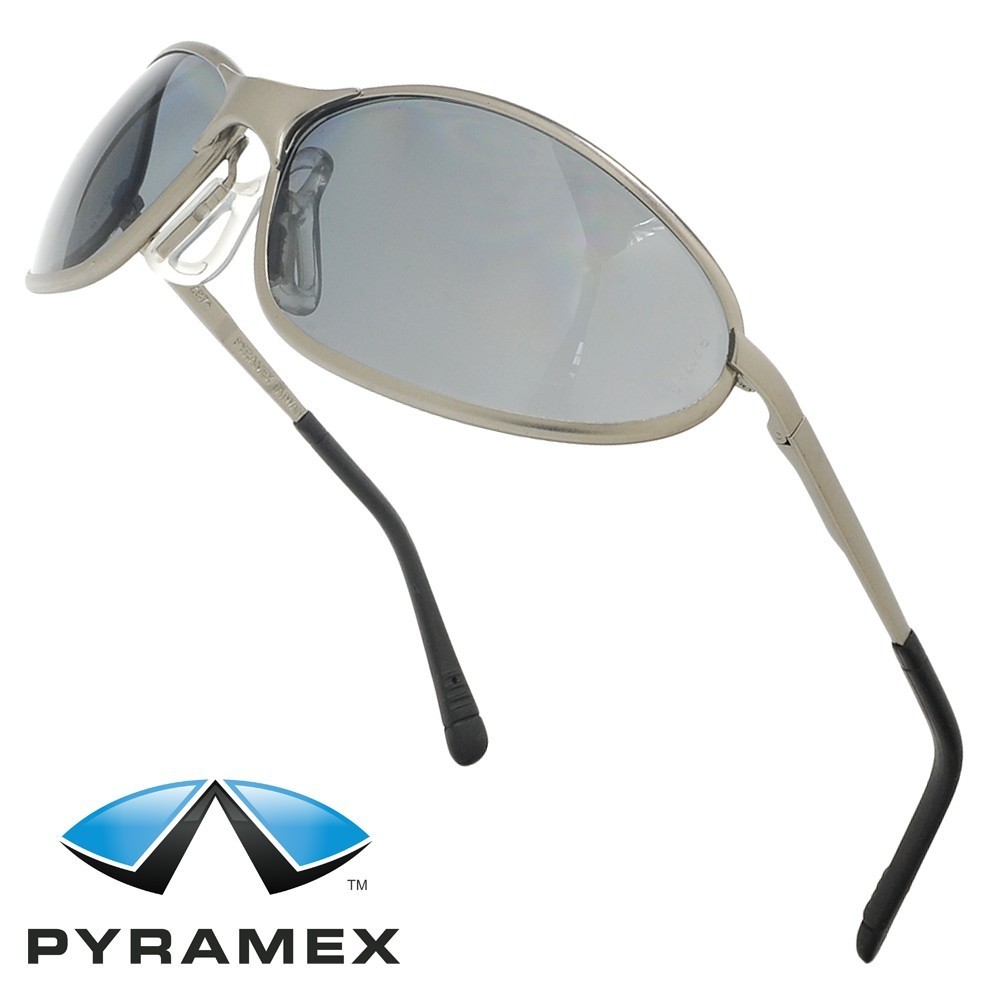 Pyramex セーフティーグラス ZONE2 メタル ブラック | セーフティグラス メンズ アイウェア 紫外線カット_画像1