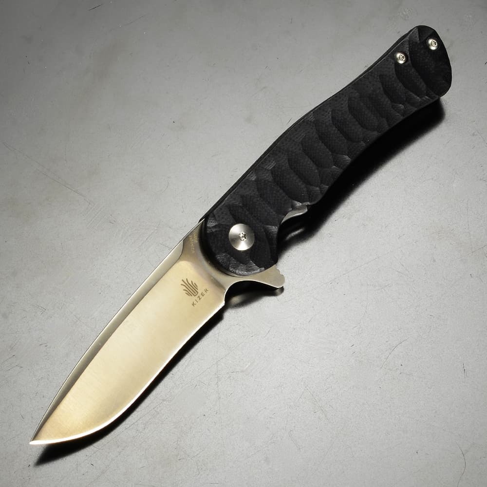 限定セール！】 ライナーロック式 Dukes 折りたたみナイフ KIZER G-10