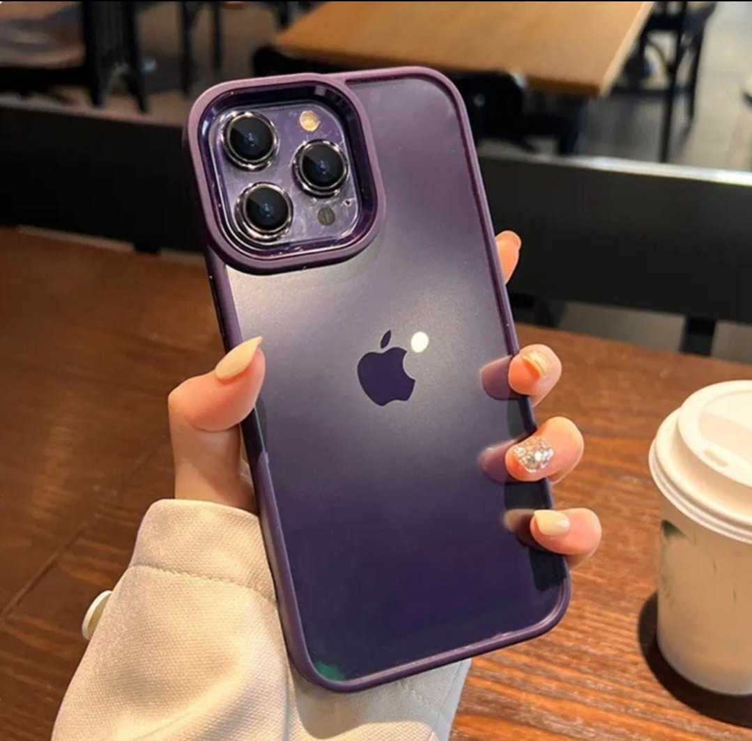 iPhone 14ProMax ケース　ダークパープル　バンパー_画像2