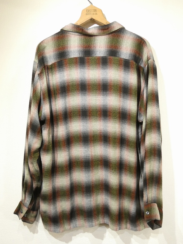 大得価HOT】 レア 40s〜50s ビンテージ チェック レーヨンシャツ 古着