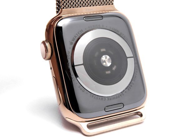 1円~ 質流れ Apple Watch Series 4 ステンレス 44mm GPS+Cellularモデル ゴールドミラネーゼループ MTX52J/A アップル スマートウォッチ