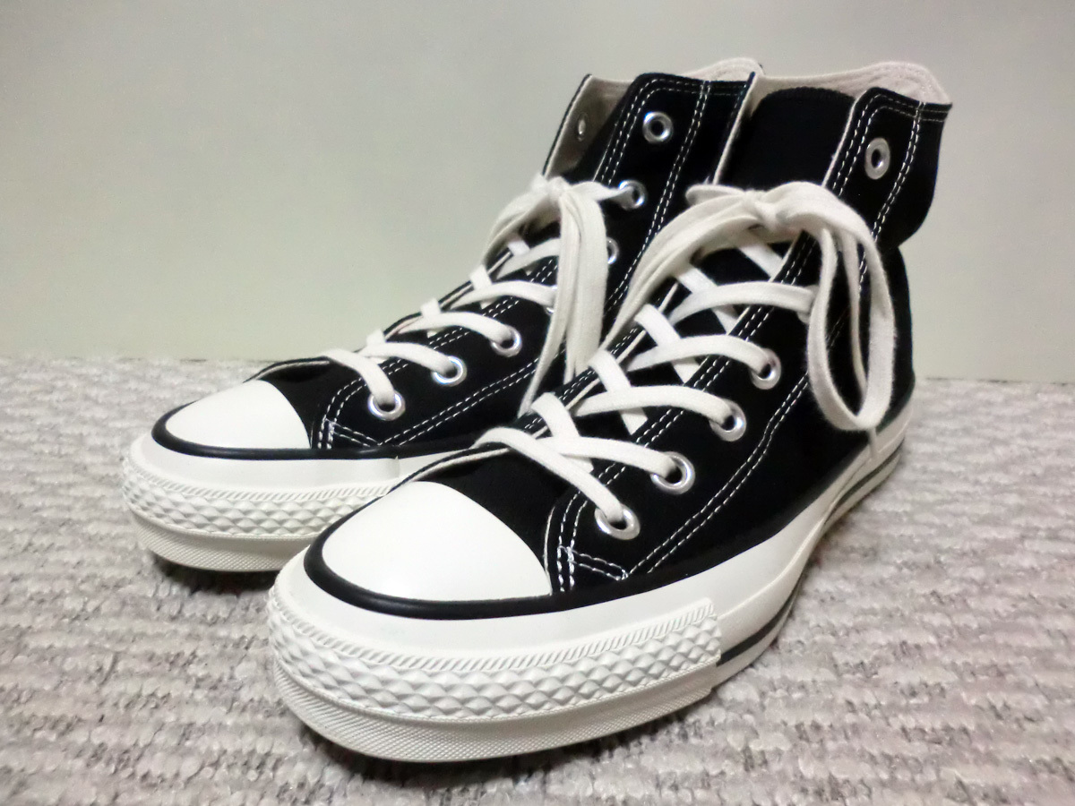 有名なブランド HI J STAR ALL Converse 日本製 ♪着用極少 BLACK