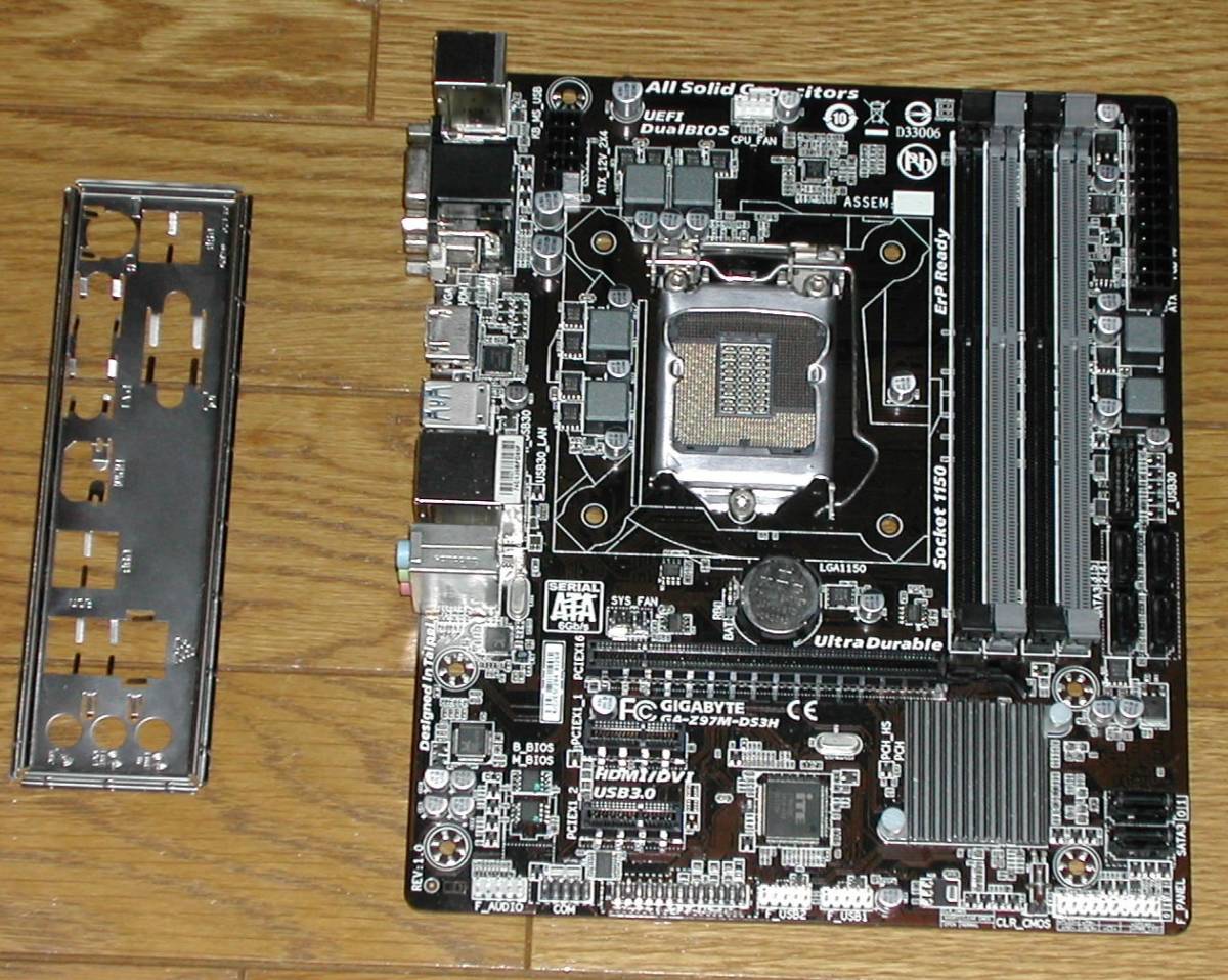 難ありマザボ　GIGABYTE　GA-Z97M-DS3H　LGA1150_画像1