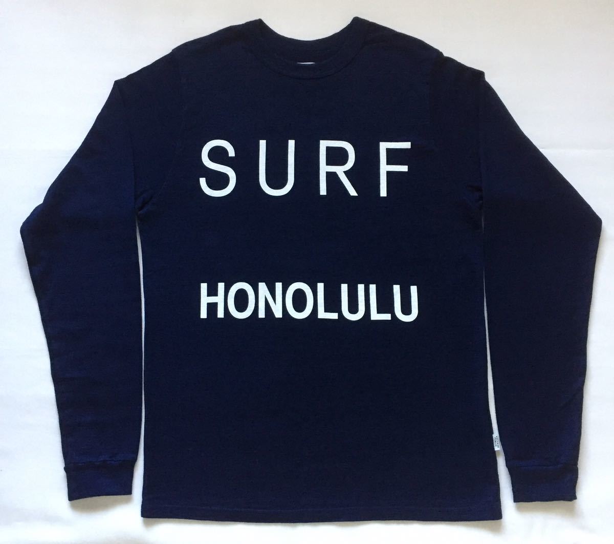 豪華ラッピング無料 t-shirt sleeve Long PUBLIC SALVAGE 美品 サルベージパブリック HONOLULU SURF MADE JAPAN 日本製 インディゴ染 M ロングスリーブTシャツ Mサイズ