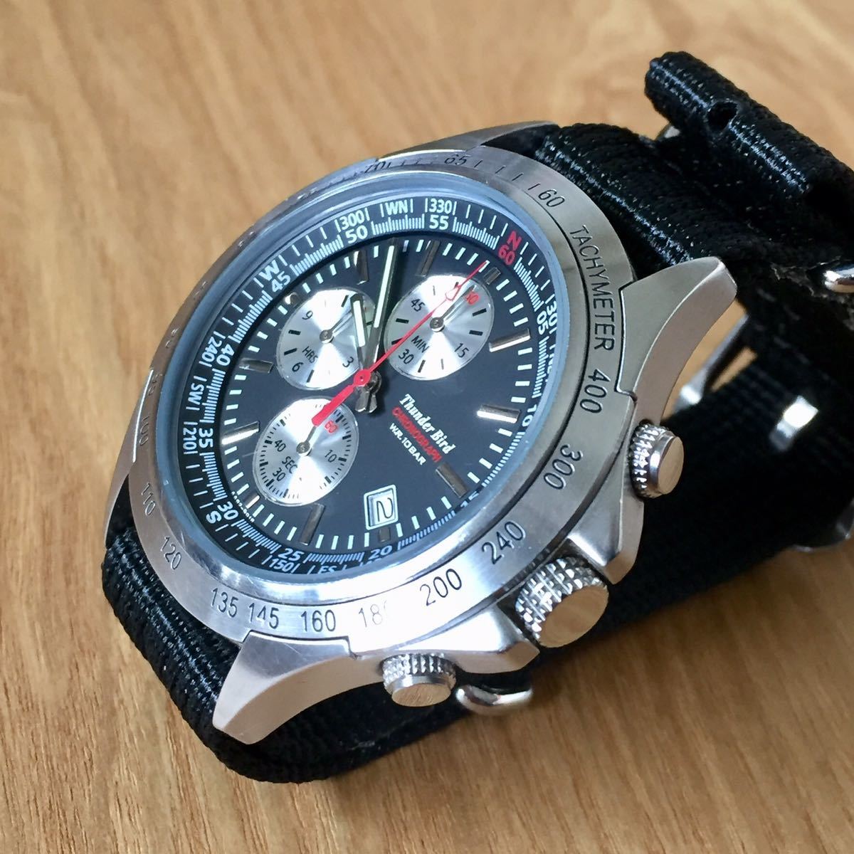 CITIZEN Thunder Bird CHRONOGRAPH シチズン サンダーバード クロノグラフ 腕時計 3つ目 10気圧防水 日付表示  スモールセコンド クォーツ の商品詳細 | Yahoo!オークション | One Map by FROM JAPAN