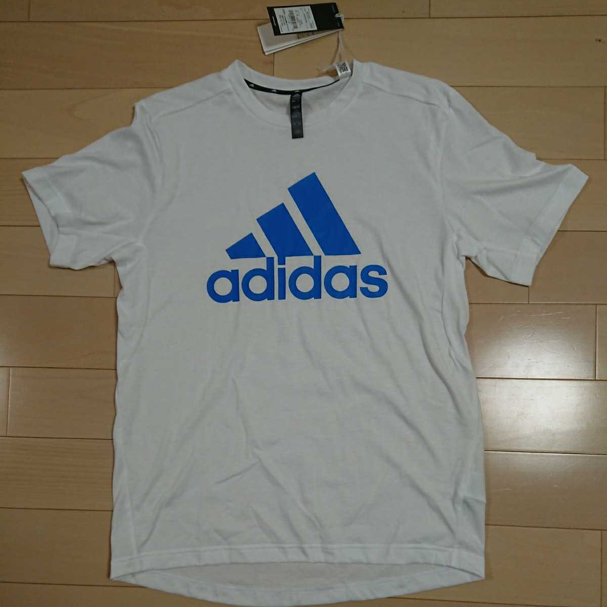 新品タグ付き adidas アディダス 半袖Tシャツ Lサイズ ホワイト_画像1