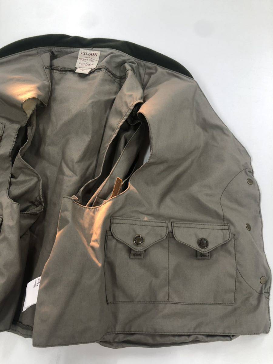 廃盤 filson フィッシングガイドベスト USA製 希少us Mサイズ(日本XL
