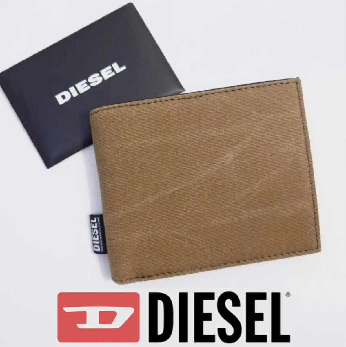 【本物保証】即決 送料無料 税0 新品 本物 2.4万 小銭入れ付 二つ折り財布 DIESEL 財布 ウォレット メンズ XO_画像1