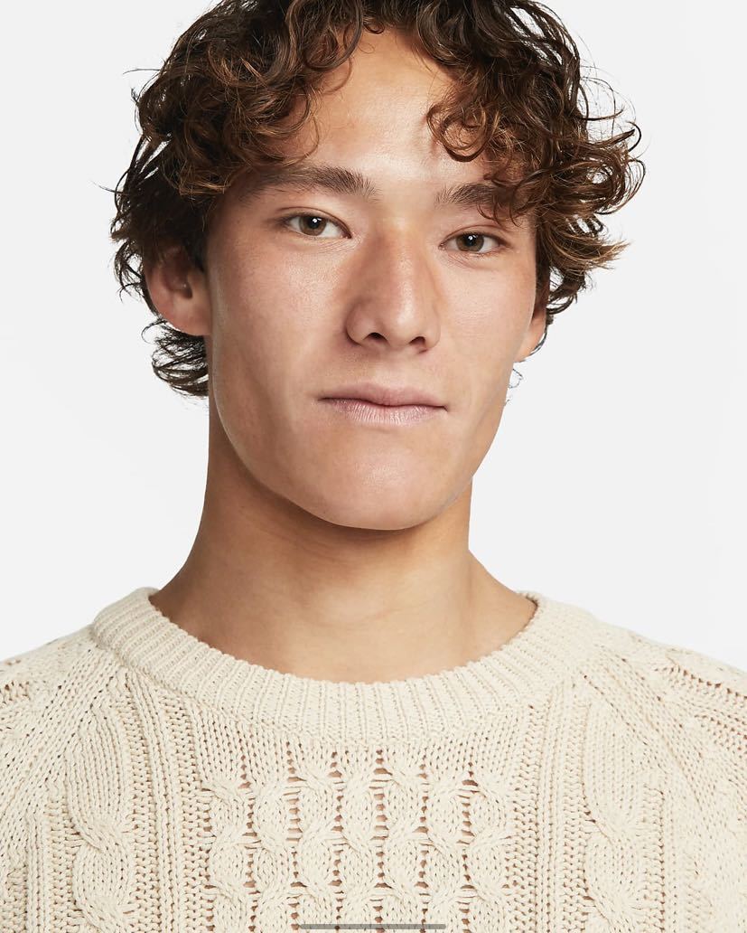 NIKE cable knit sweater ケーブルニット セーター M-