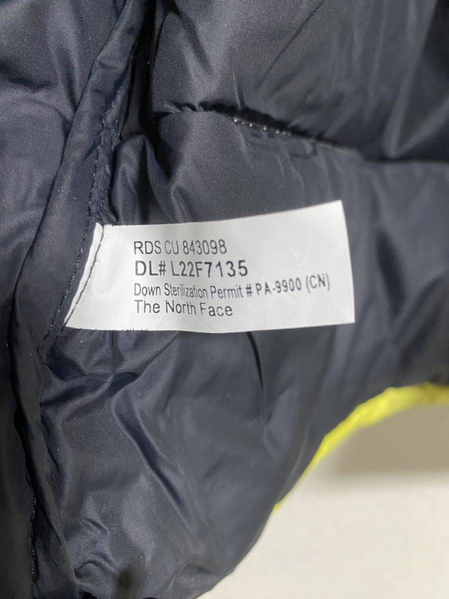 新品 日本未発売 海外正規品 THE NORTH FACE 1996 RETRO NUPTSE JACKET Sサイズ YELLOW ノースフェイス ヌプシジャケット ダウンジャケット