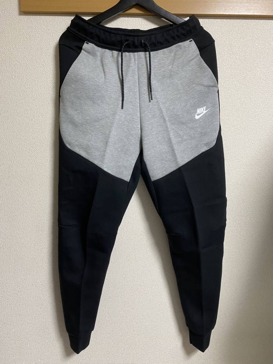 新品 日本未発売 海外正規品 NIKE TECH FLEECE JOGGER PANT Sサイズ BLACK GREYナイキ テックフリースパンツ ジョガーパンツ グレー