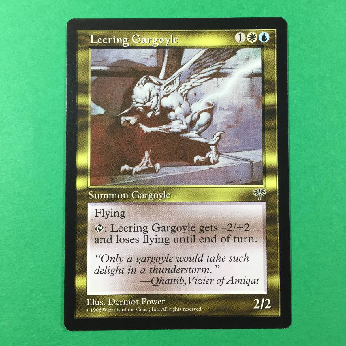 MTG《抜目ないガーゴイル/Leering Gargoyle》[MIR] 英語_画像1