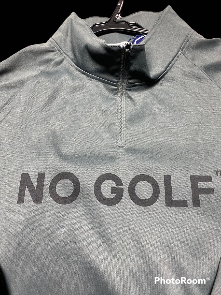 NO GOLF HALF ZIP PISTE L/S Sサイズ clubhaus クラブハウス ハーフ