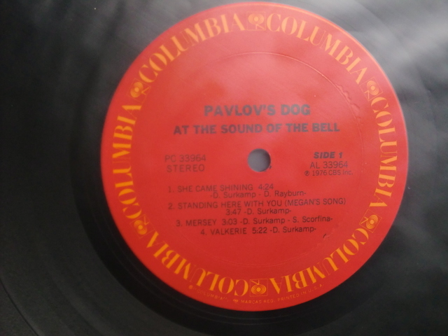 ＊【LP】PAVLOV'S DOG／AT THE SOUND OF THE BELL（PC33964）（輸入盤）_画像3