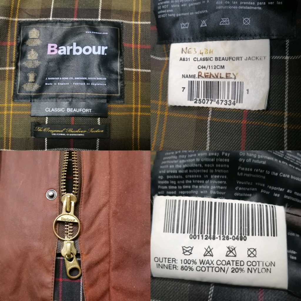 00s Barbour beaufort c44 ブリック バブアー ビューフォート 00s Barbour beaufort c44 ブリック バブアー ビューフォート
