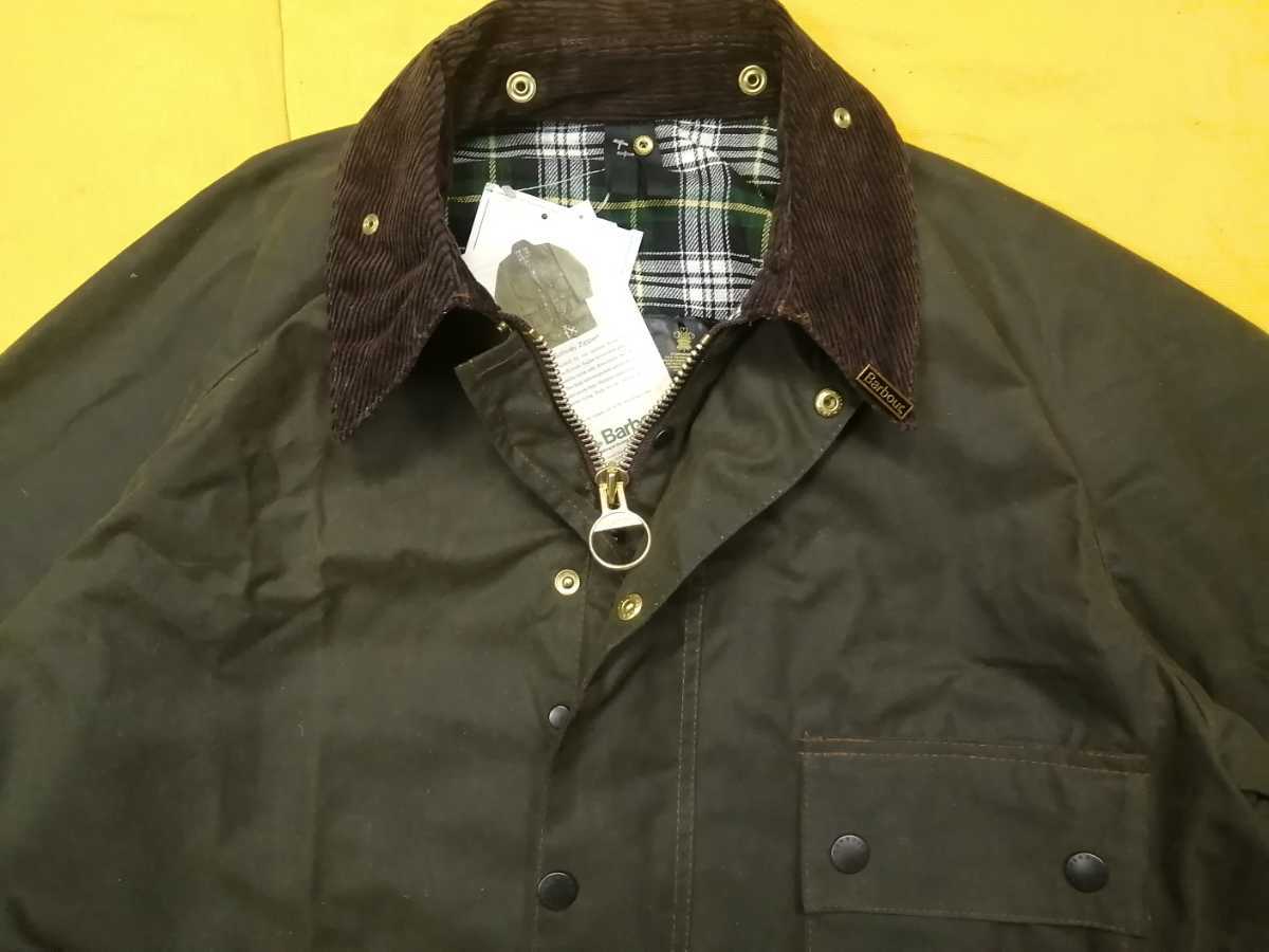 90sデッドストック BARBOUR SOLWAY ZIPPER c44 1995 バブアー ソルウェイジッパー 3クラウン_画像6