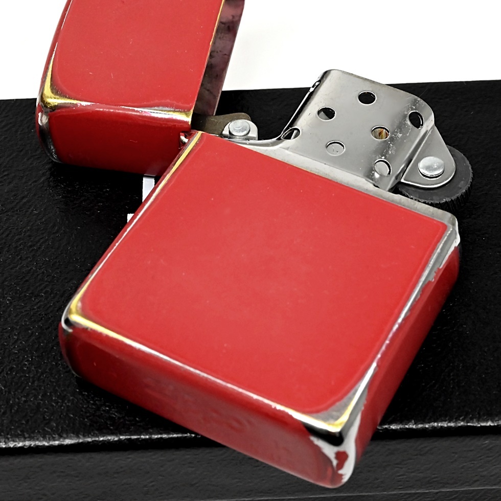 新品 ZIPPO オールドフィニッシュ ダメージレッド ジッポー ライター