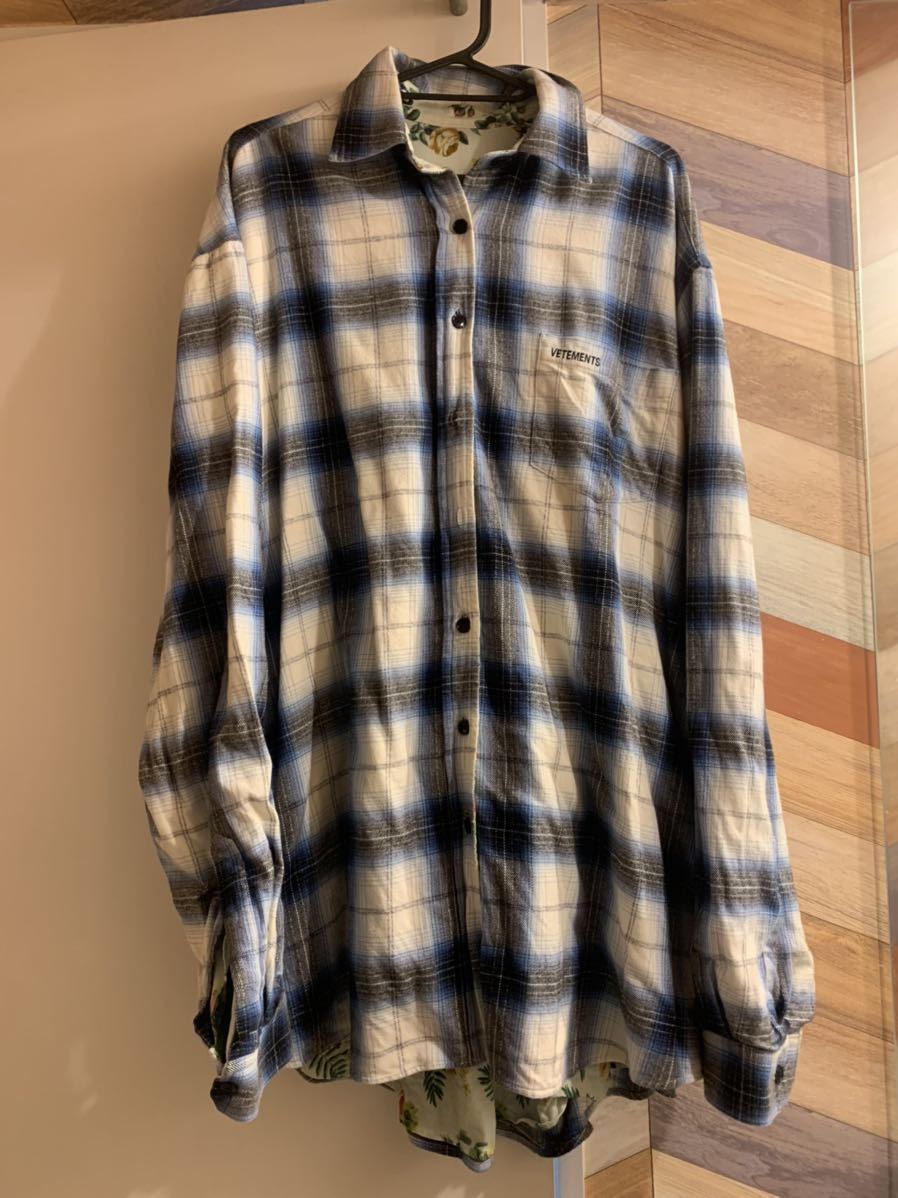 ヴィトモン VETEMENTSチェックシャツ 長袖シャツ チェック柄 Supreme
