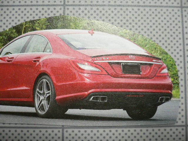 * W218(CLS63 look ) square - stainless steel muffler ② after market goods Benz for *