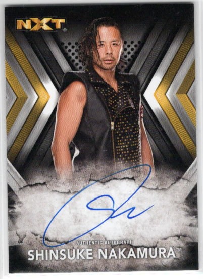 プロレス★中邑真輔 17 Topps WWE NXT Authentic 直筆サインカード_画像1