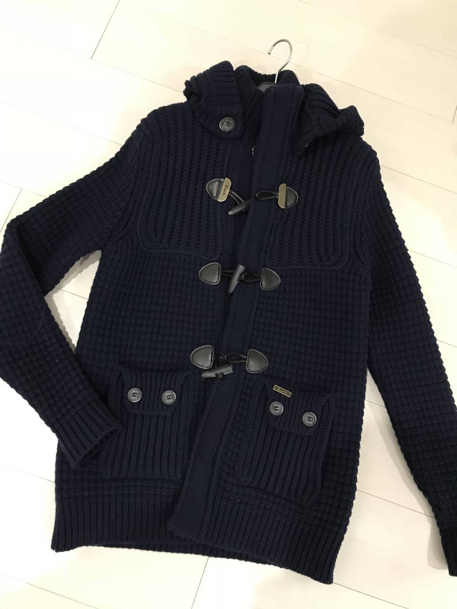  last price cut Bark| knitted duffle coat XS new goods unused 