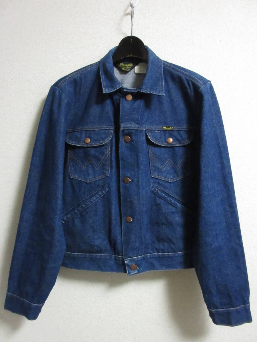 USA made 80s Vintage Wrangler Wrangler 74126NV 14oz Denim jacket