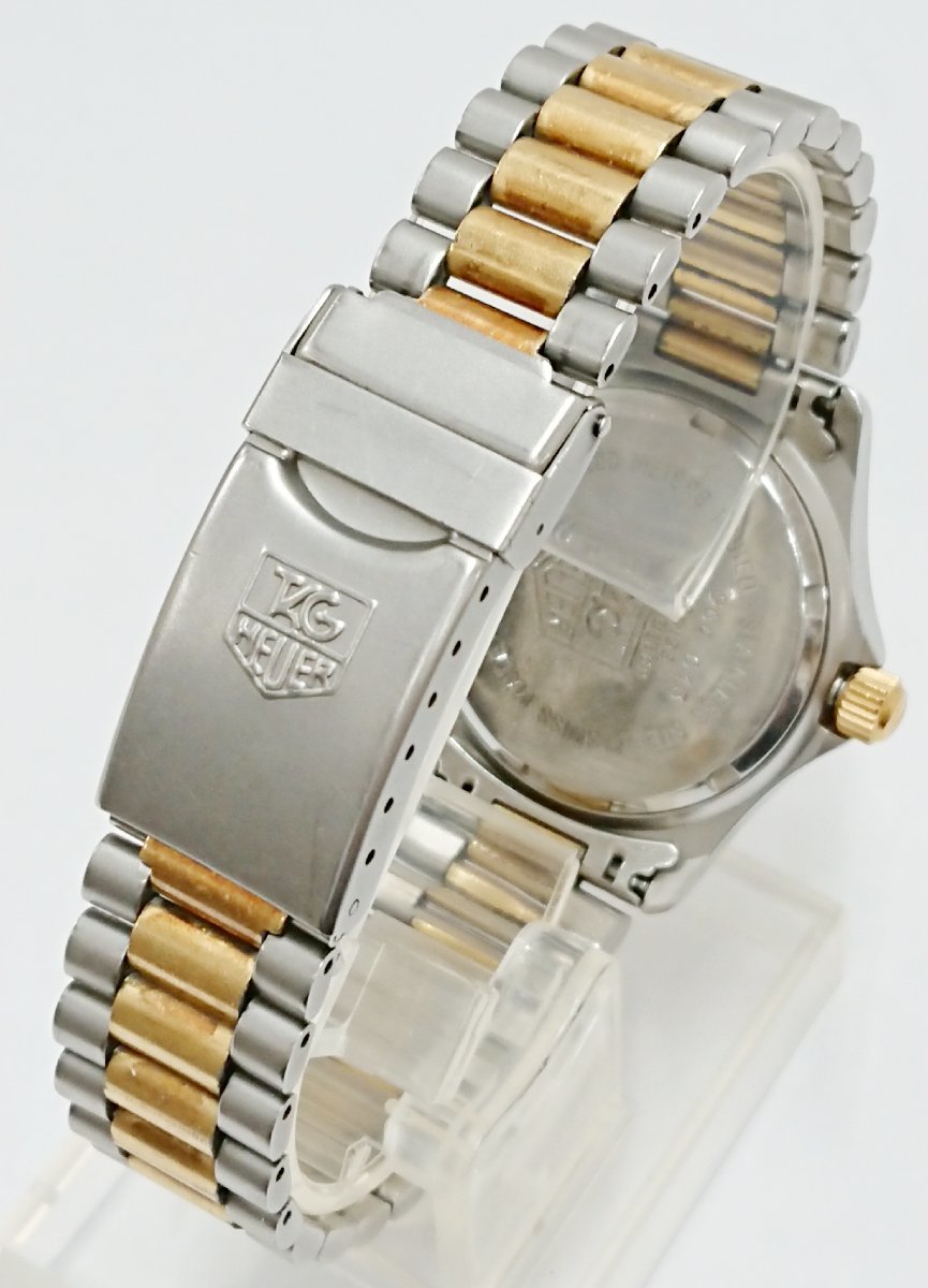 稼働品!!電池交換済み!!TAG HEUER/タグホイヤー プロフェッショナル 2000シリーズ 金色 レディース ウォッチ デイト 腕時計の画像8
