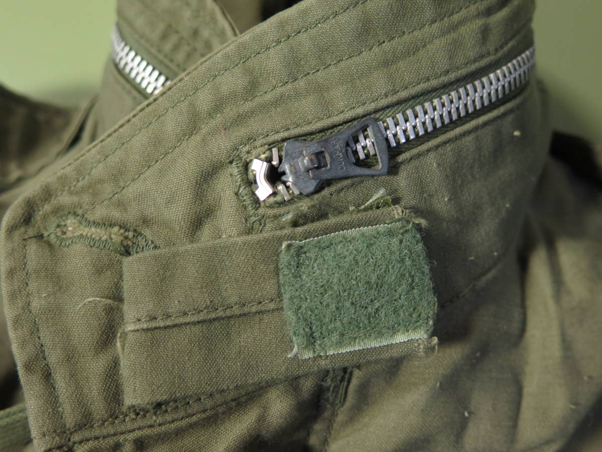 米軍実物 Ｍ－６５ フィールドジャケット たぶんＳＳサイズ １９６６～６７年の画像5