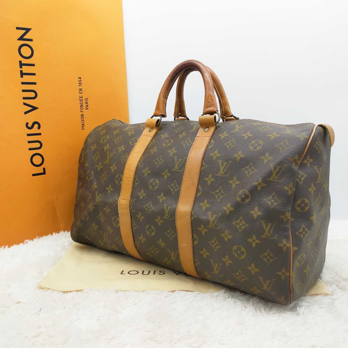 正規品 LOUIS VUITTON ルイヴィトン キーポル キーポル45 バンド