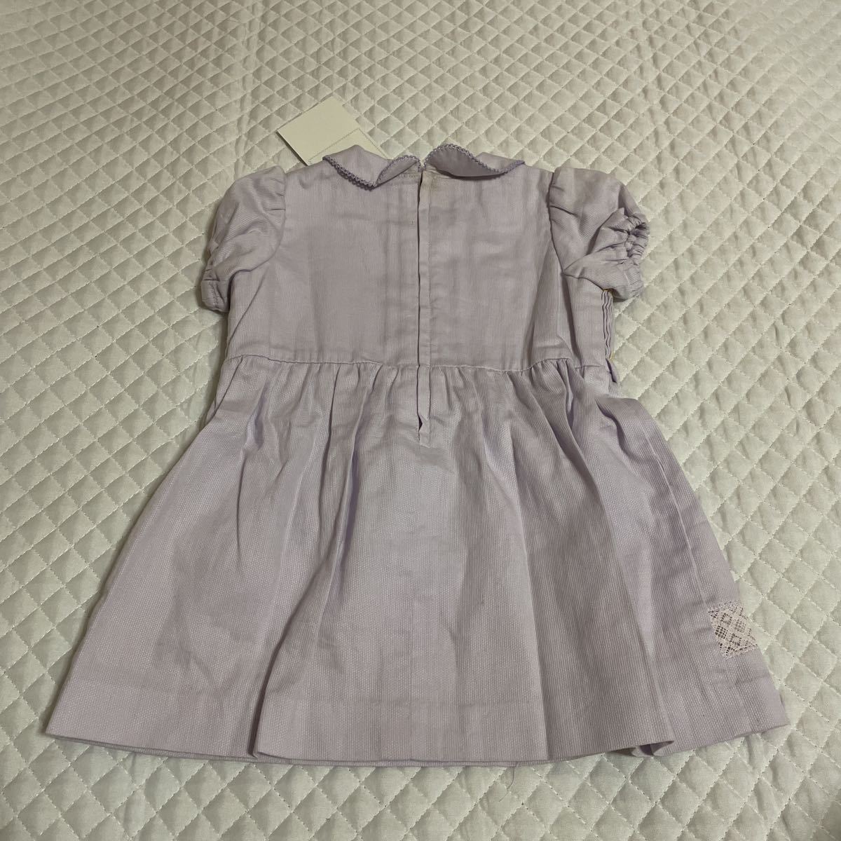 新品 難有 ポンポネット 半袖 ワンピース 80 11000円 タグ付き 未使用