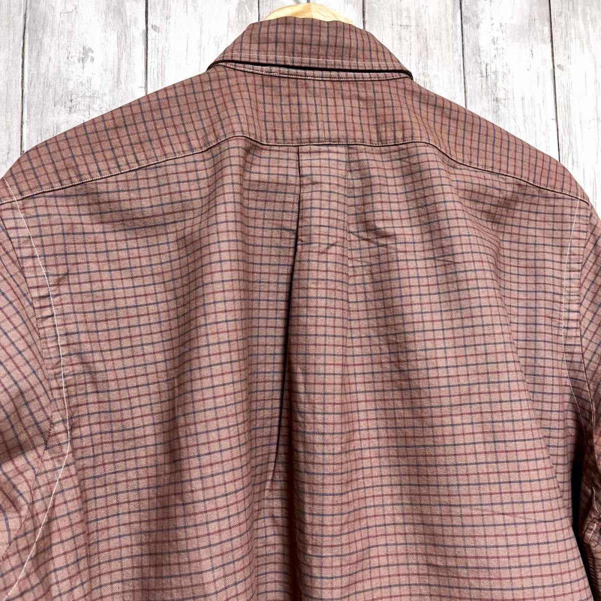 ラルフローレン Ralph Lauren チェックシャツ 長袖シャツ メンズ ワンポイント サイズ16 1/2 L~XLサイズ 3-49_画像8