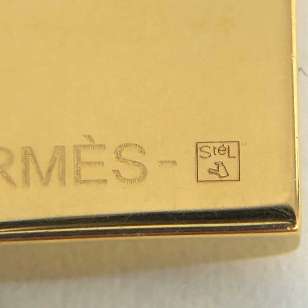 美品◇HERMES エルメス ネックレス◇ ブラック/ゴールドカラー