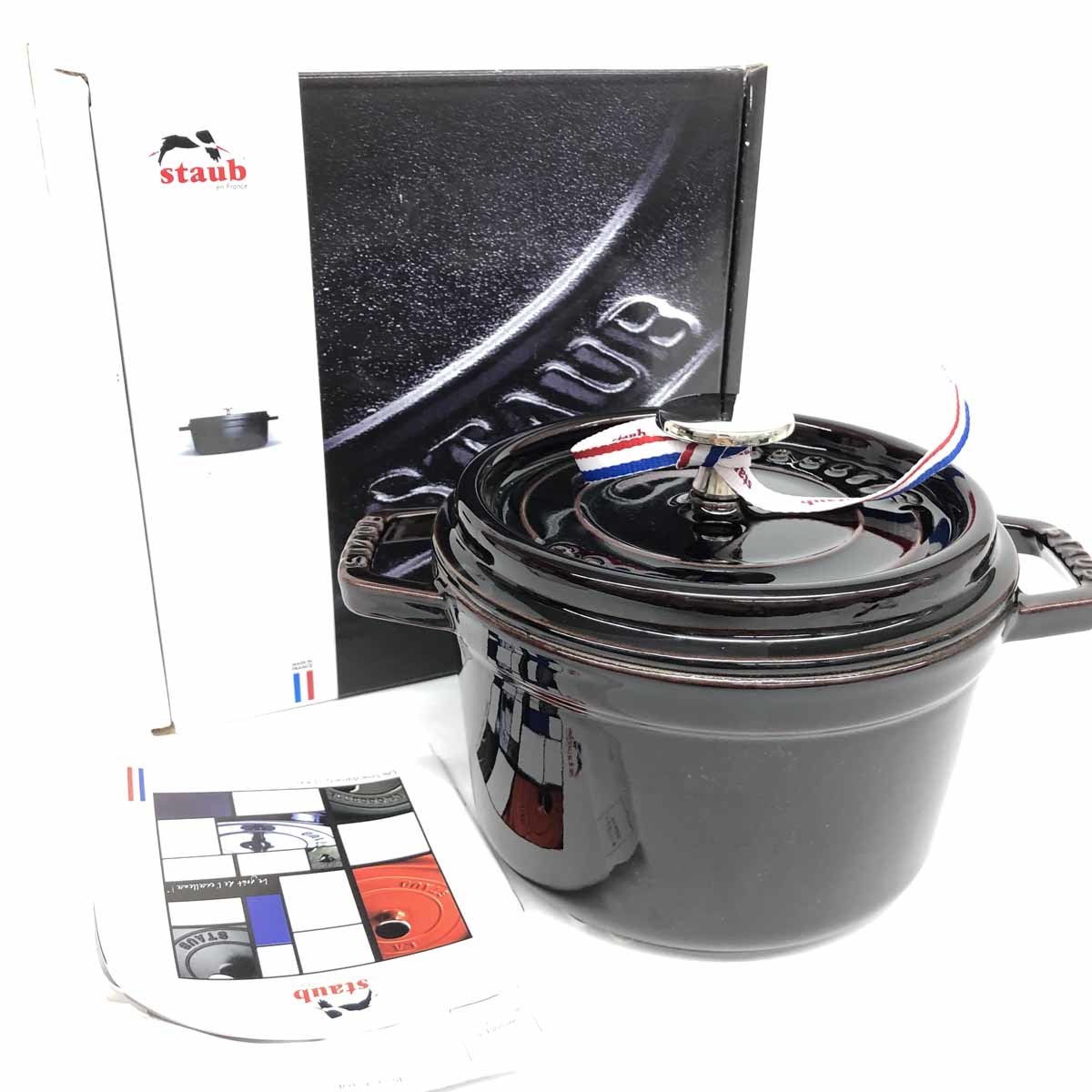 ランク 未使用品◇staub ストウブ ココットラウンド 16cm◇箱付き
