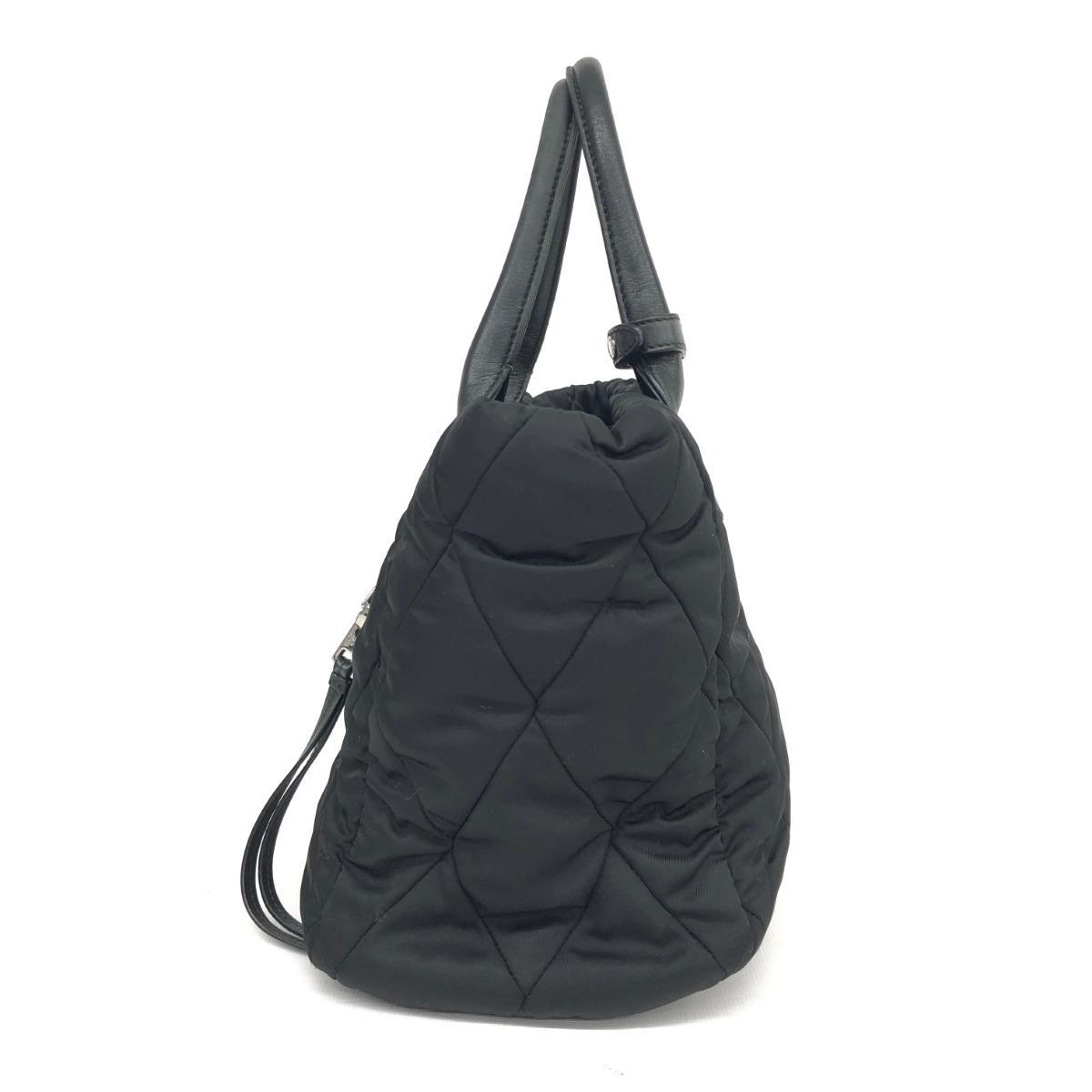 ◇PRADA プラダ 2WAYバッグ◇1BG168 ブラック ニューテスート ボンバー