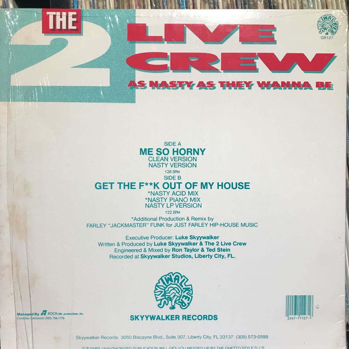 The 2 Live Crew / Me So Horny US盤 シュリンク_画像2