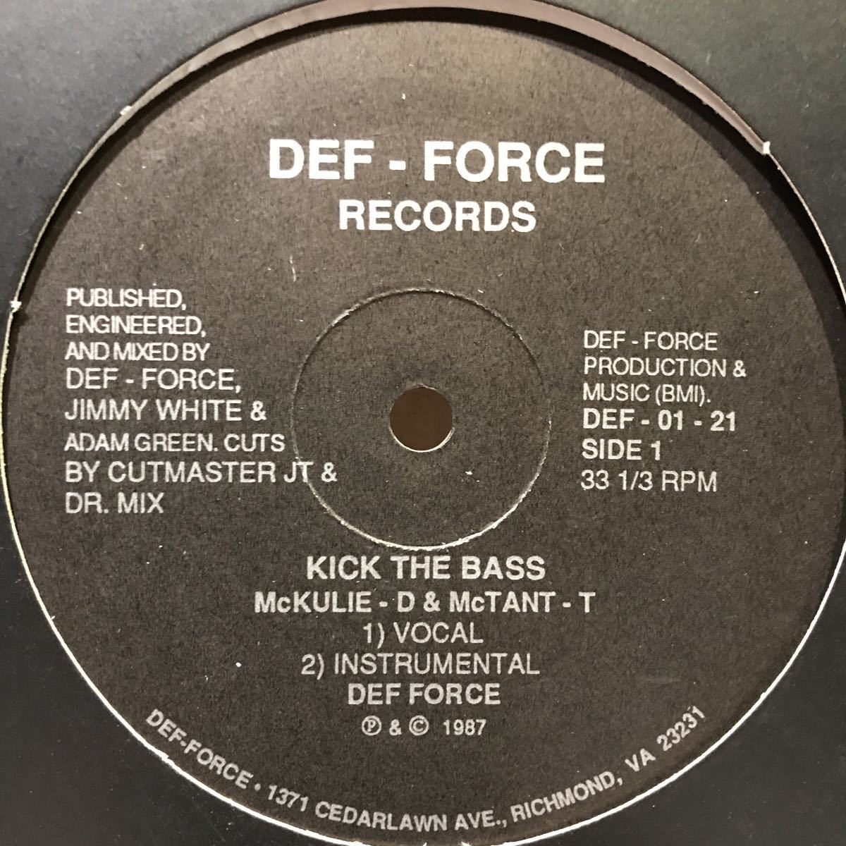 Def Force / Kick The Bass US盤_画像1