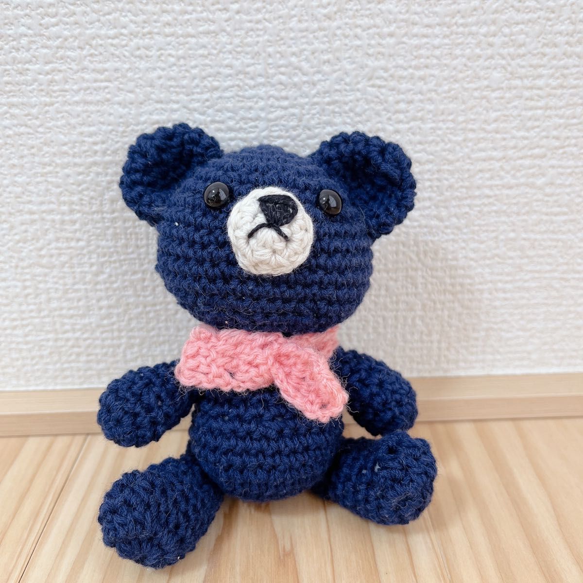 あみぐるみ　ハンドメイド　くま　ぬいぐるみ【8】