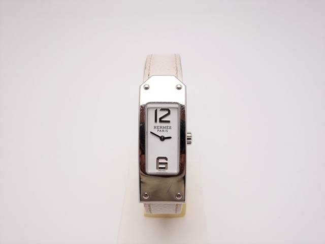HERMES エルメス ケリーウォッチ2 KT1-210 □J刻 SS×革 QZ レディース