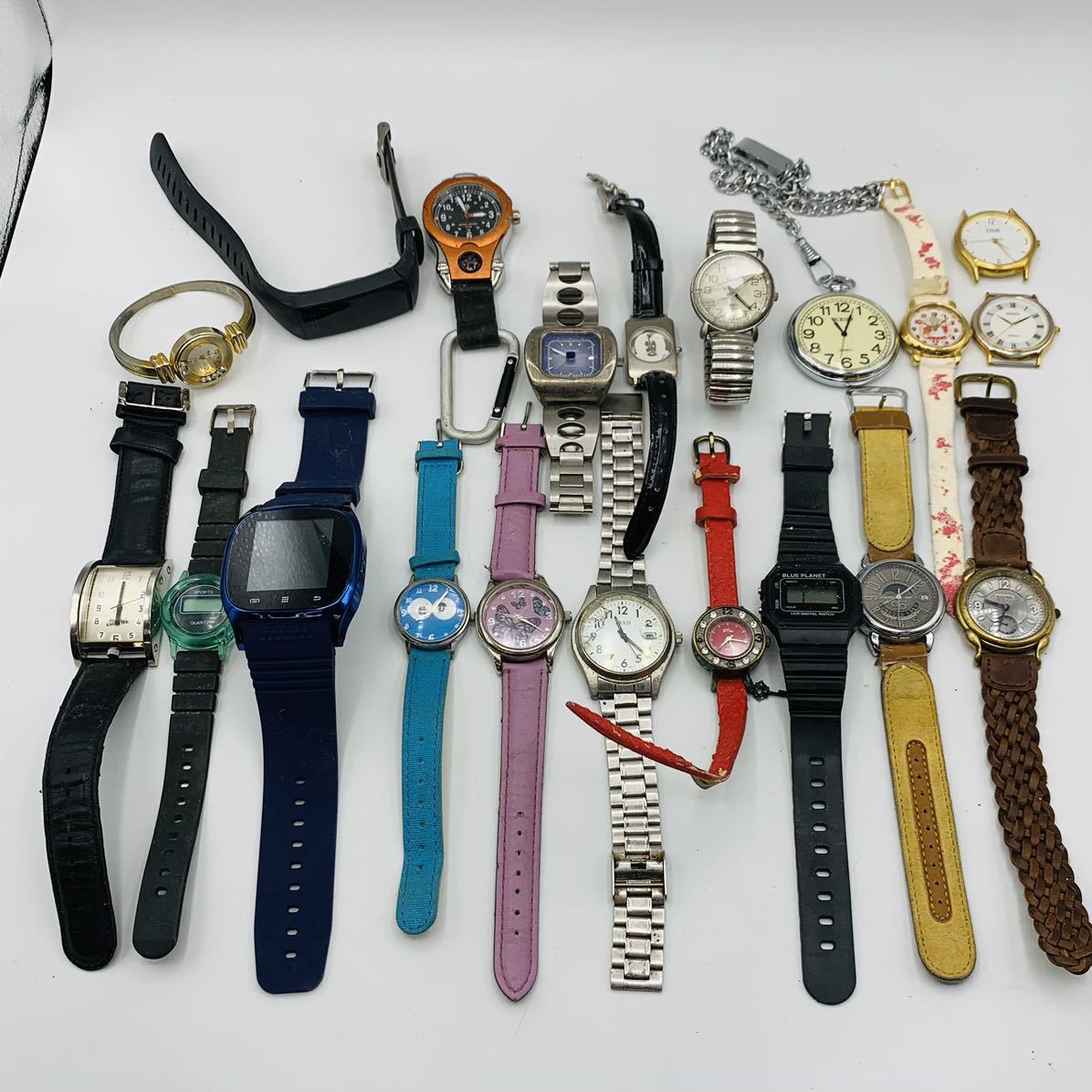 HG1 262 時計20点 まとめ売り まとめて 大量 腕時計 懐中時計 SEIKO セイコー FOSSIL フォッシル デジタル スマートウォッチ カレンダー TY_画像1