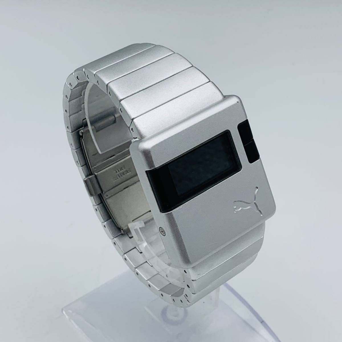 77 PUMA SIRIUS プーマ シリウス メンズ腕時計 腕時計 時計 デジタル時計 クオーツ クォーツ スポーツウォッチ ステンレススチール TI_画像2