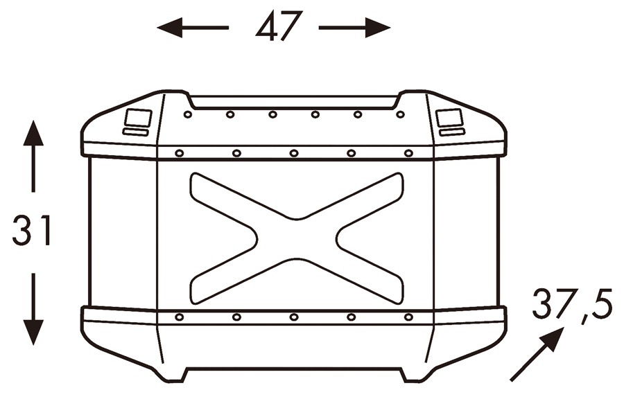 ヘプコ＆ベッカー XPLORER 3BOXセット トップケース45＋サイドケース30 ブラック_画像4