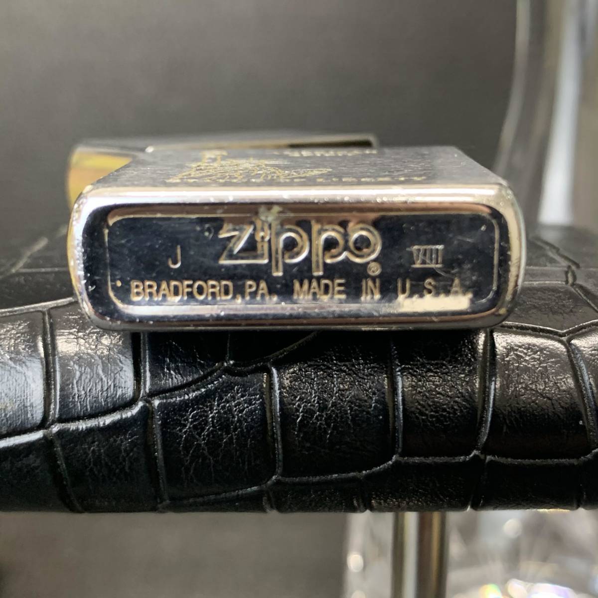 ZIPPO オイルライター　自由の女神　CANNED BOTTOM　ジッポー　92年製　Y0094_画像4