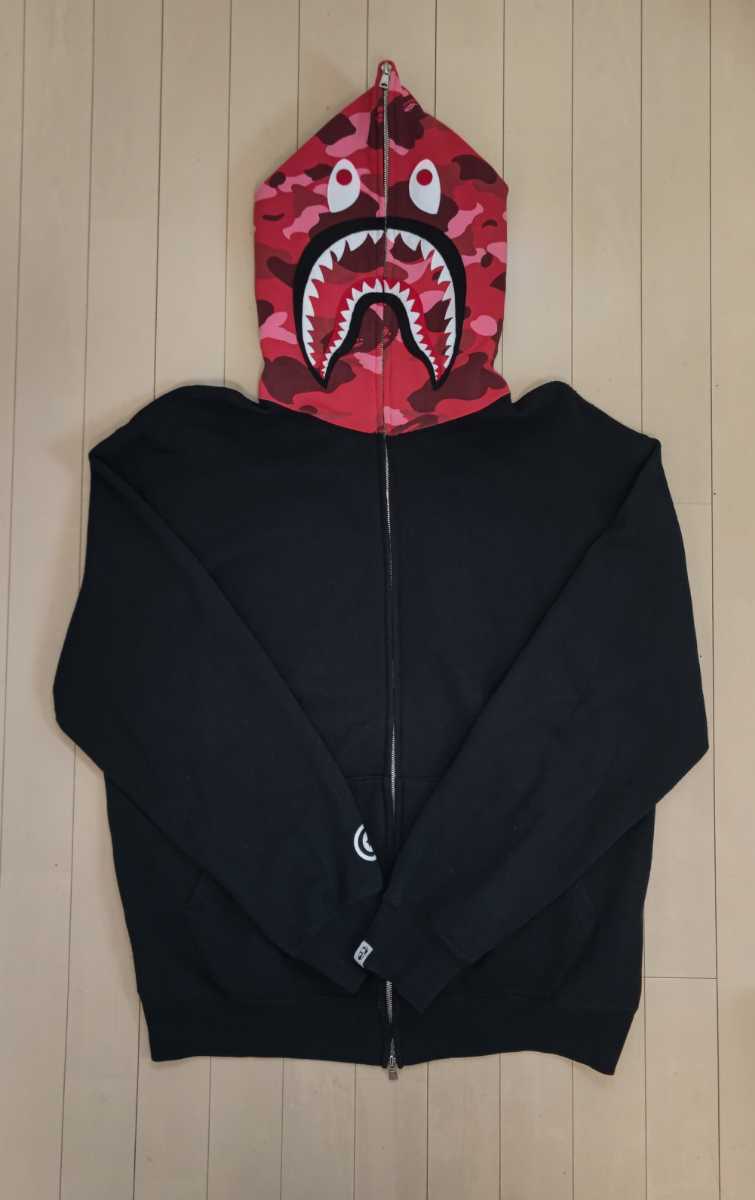 A BATHING APE フルジップシャークパーカー XXL barrakkasuites.com