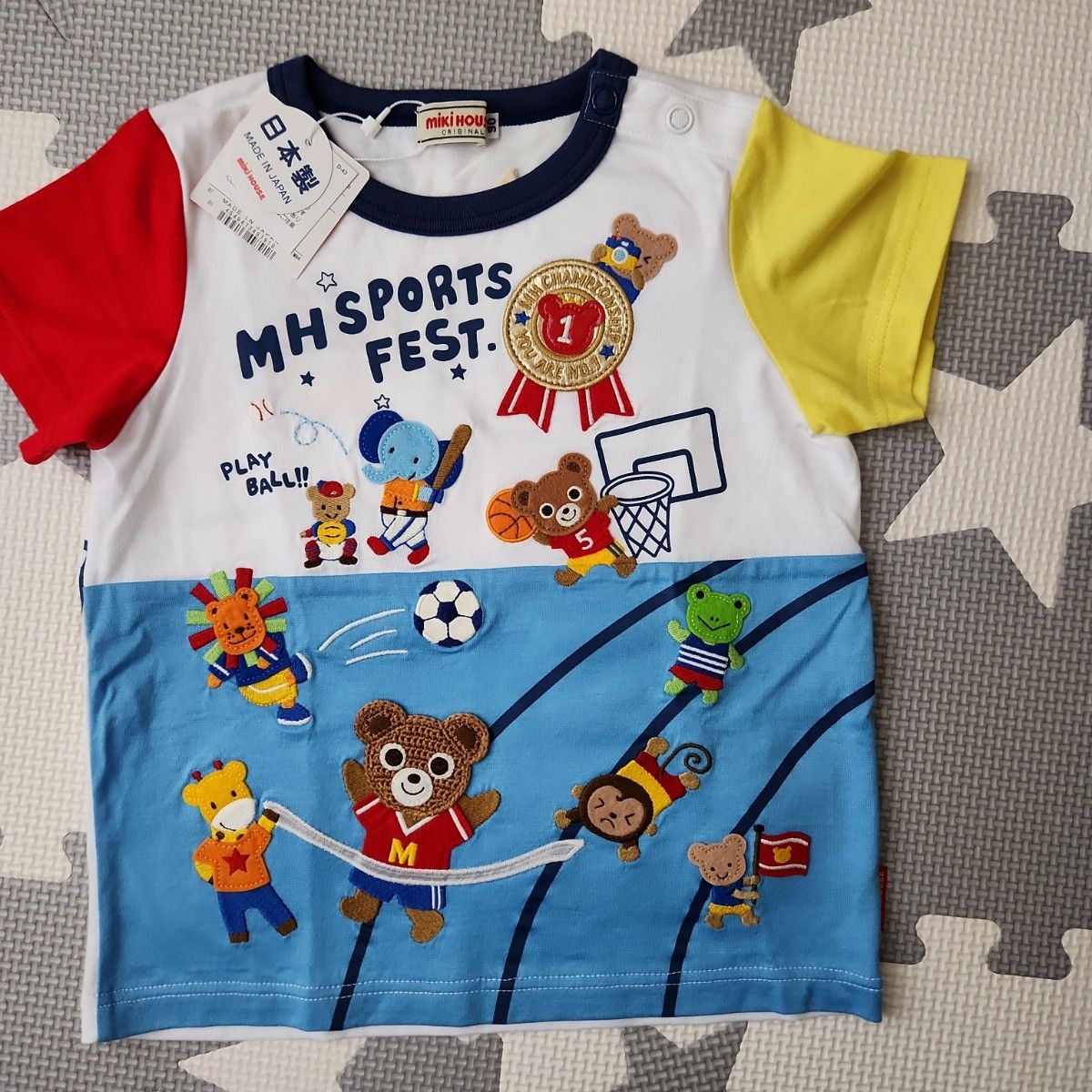 ☆新品☆ ミキハウスTシャツ90cm 子ども服、シューズ 子ども服 www