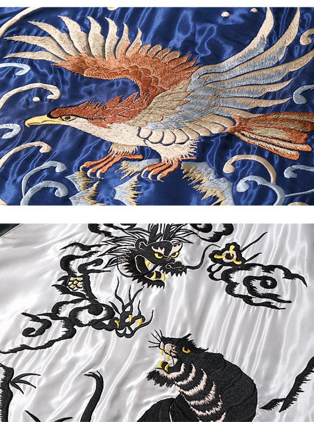 Early 1950s Style アセテートリバーシブルスカジャン「EAGLE Early 1950s Style アセテートリバーシブルスカジャン「EAGLE