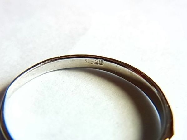 未使用品SVシルバー925リング指輪11号キュービックジルコニア人工ダイヤモンドCZ1314数字ピンキーリング 男性メンズ女性_画像2