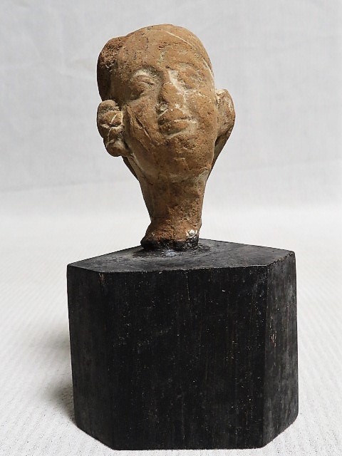 テラコッタ 頭部像 オブジェ 置物 彫刻人物像 その1_画像1